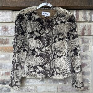 BB Dakota Women's Black and Cream Knit Cardigan